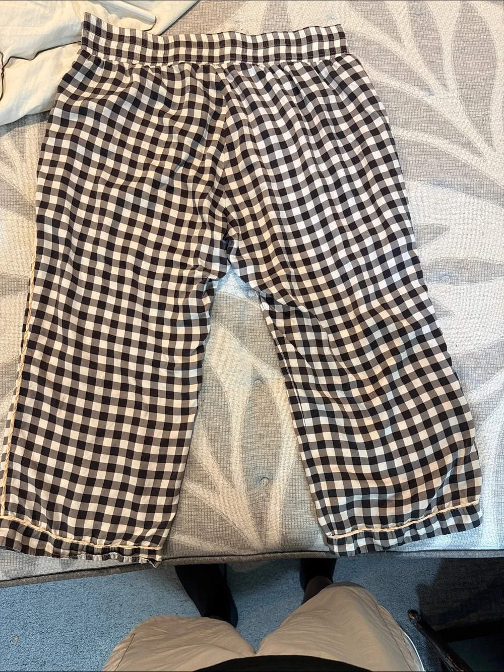 Morgan Lane Woman’s Black & White Check Pajama Pants